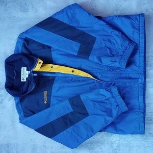 Vintage 90s Columbia Blue Essential Winter Jacket Colour Block